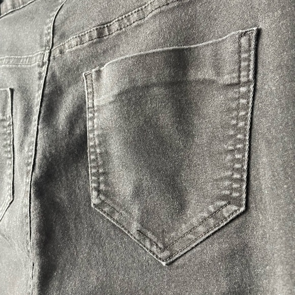 Zara Basics Moto Style Black Denim Skinny Jeans Size 8 - Picture 7 of 10